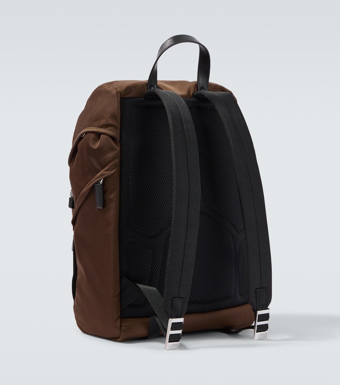Rucksack aus Re-Nylon mit Leder | Prada