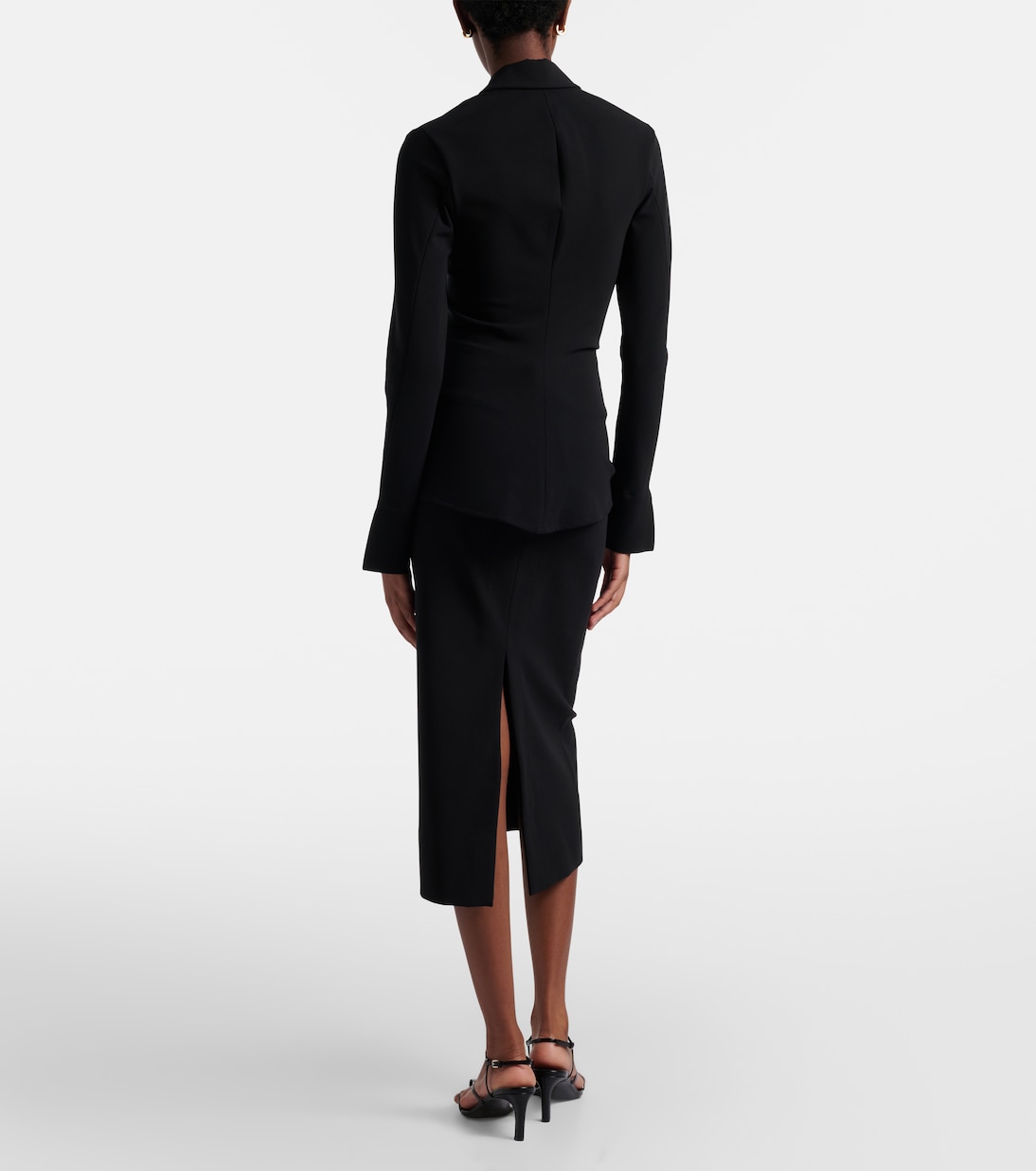 Jupe crayon à taille mi-haute | Jil Sander