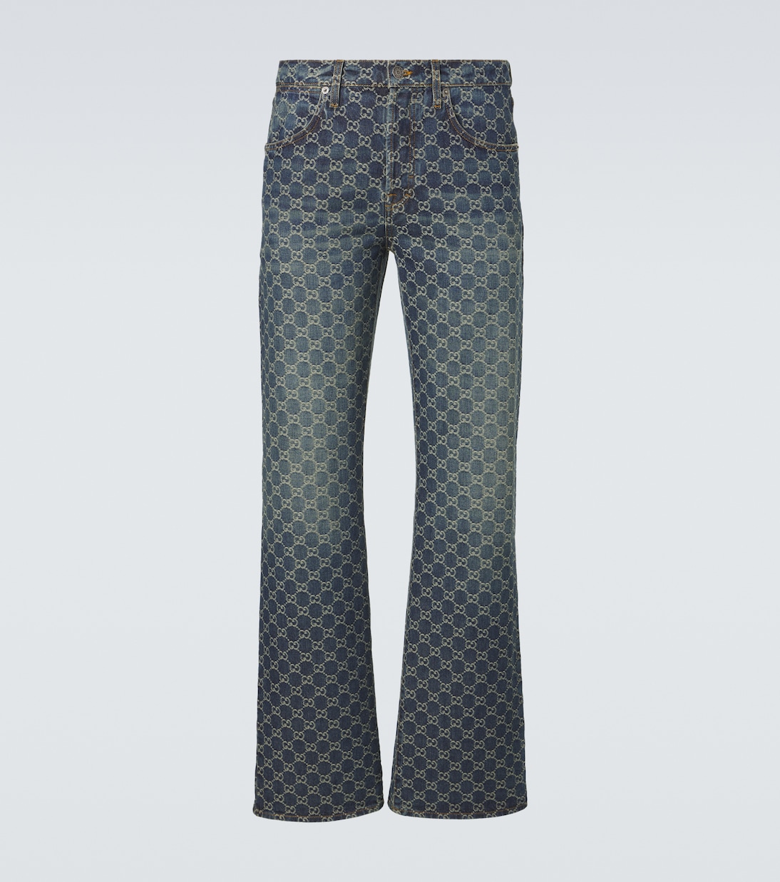 Flared Jeans GG aus Jacquard | Gucci
