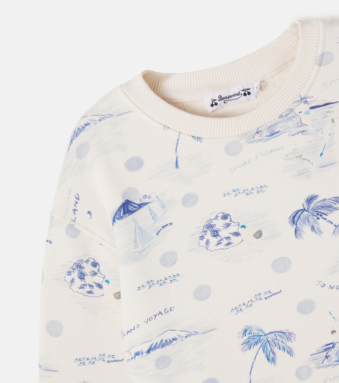 Tonino printed cotton sweatshirt | Bonpoint