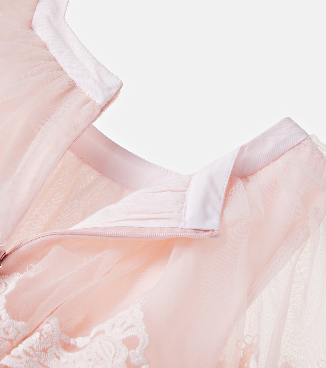 Lace-trimmed tulle dress | Petite Amalie  