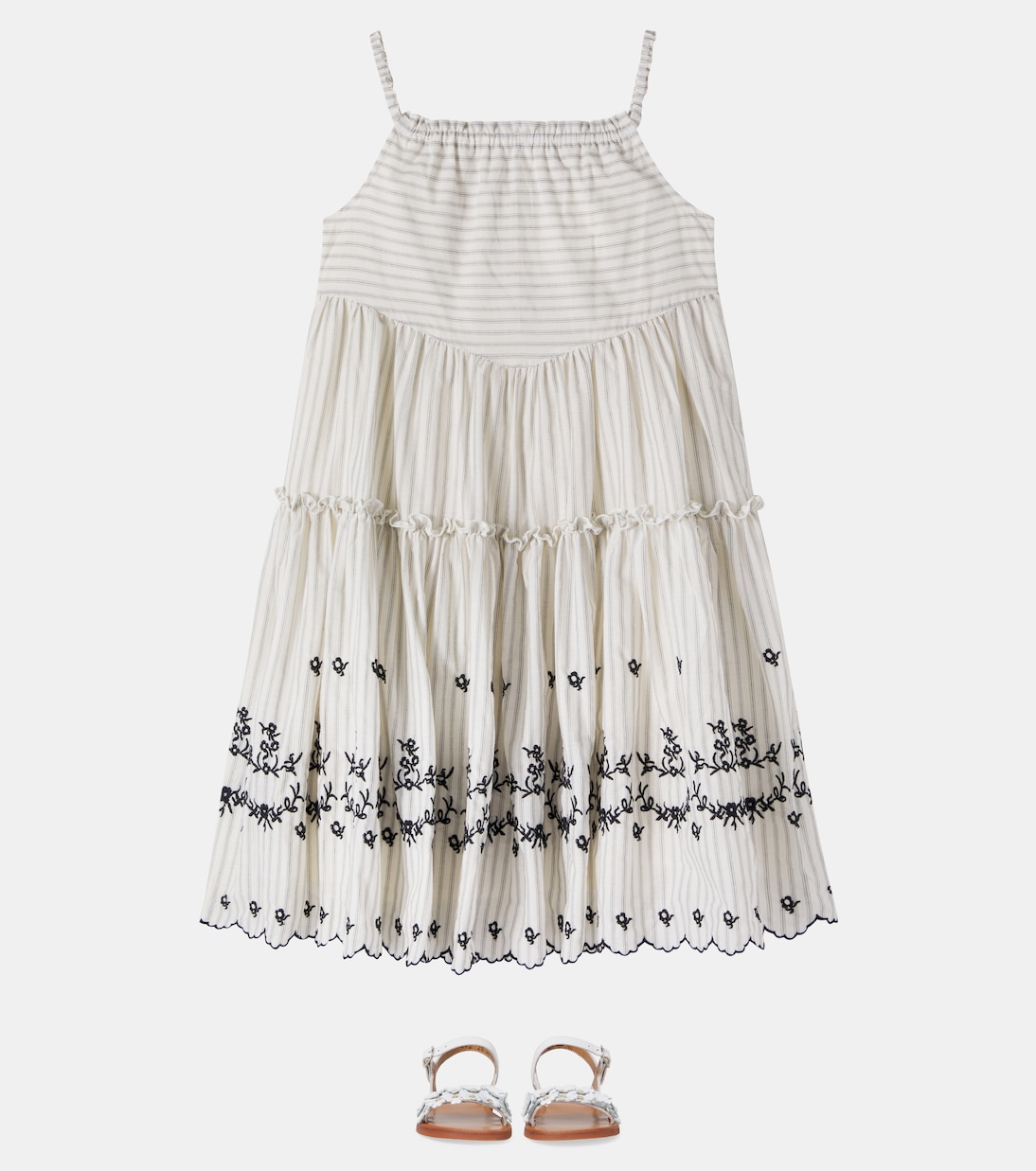 Giulia striped cotton dress | C'era Una Volta