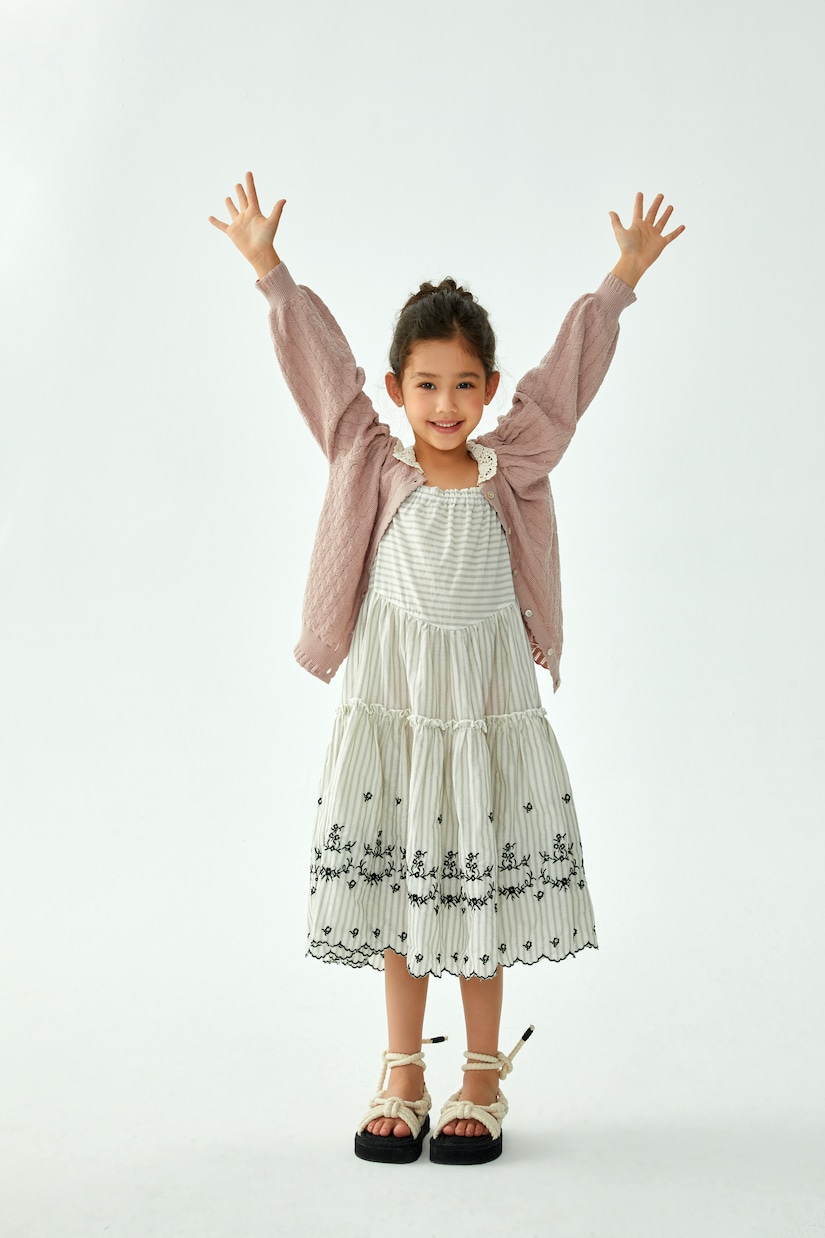 Giulia striped cotton dress | C'era Una Volta