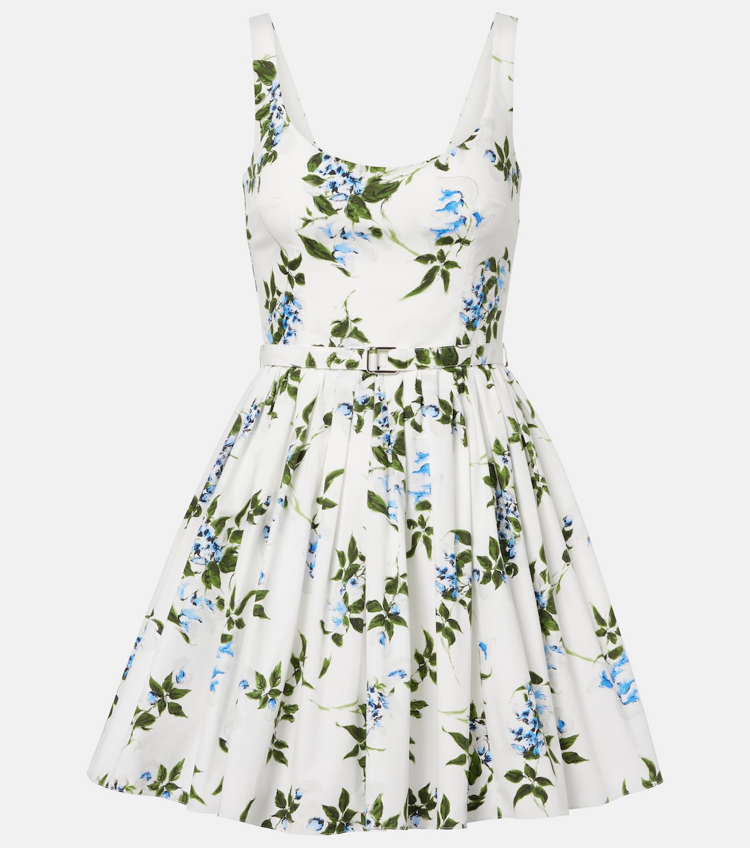 Eglantine floral belted cotton minidress | Emilia Wickstead