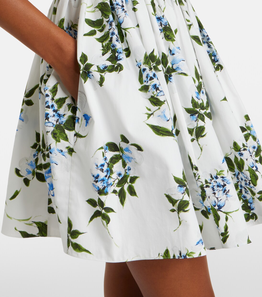 Eglantine floral belted cotton minidress | Emilia Wickstead