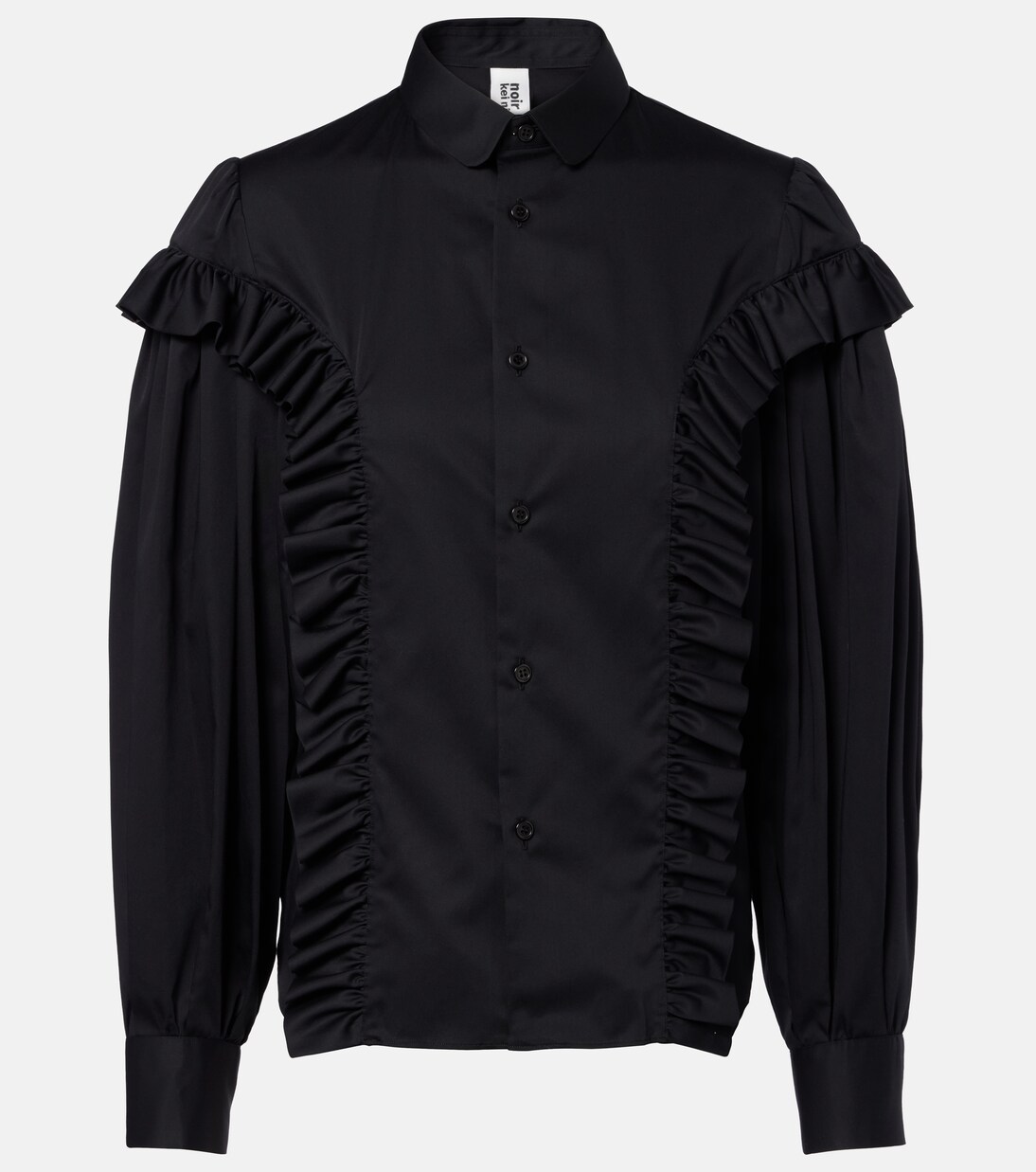 Ruffled cotton shirt | Noir Kei Ninomiya