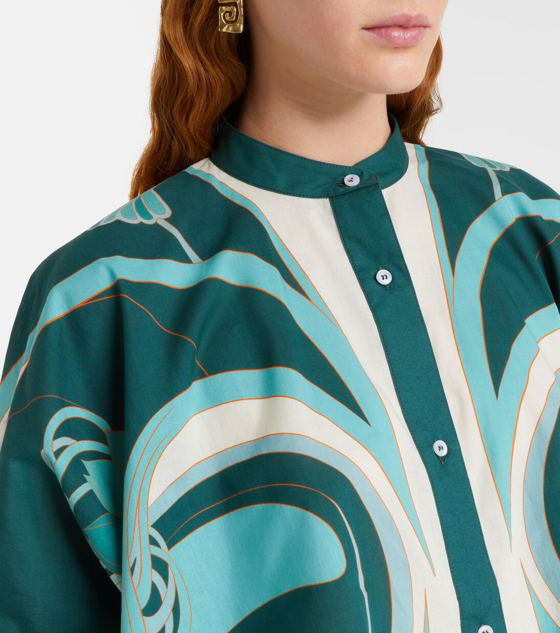 Chemise courte en coton imprimée | La DoubleJ