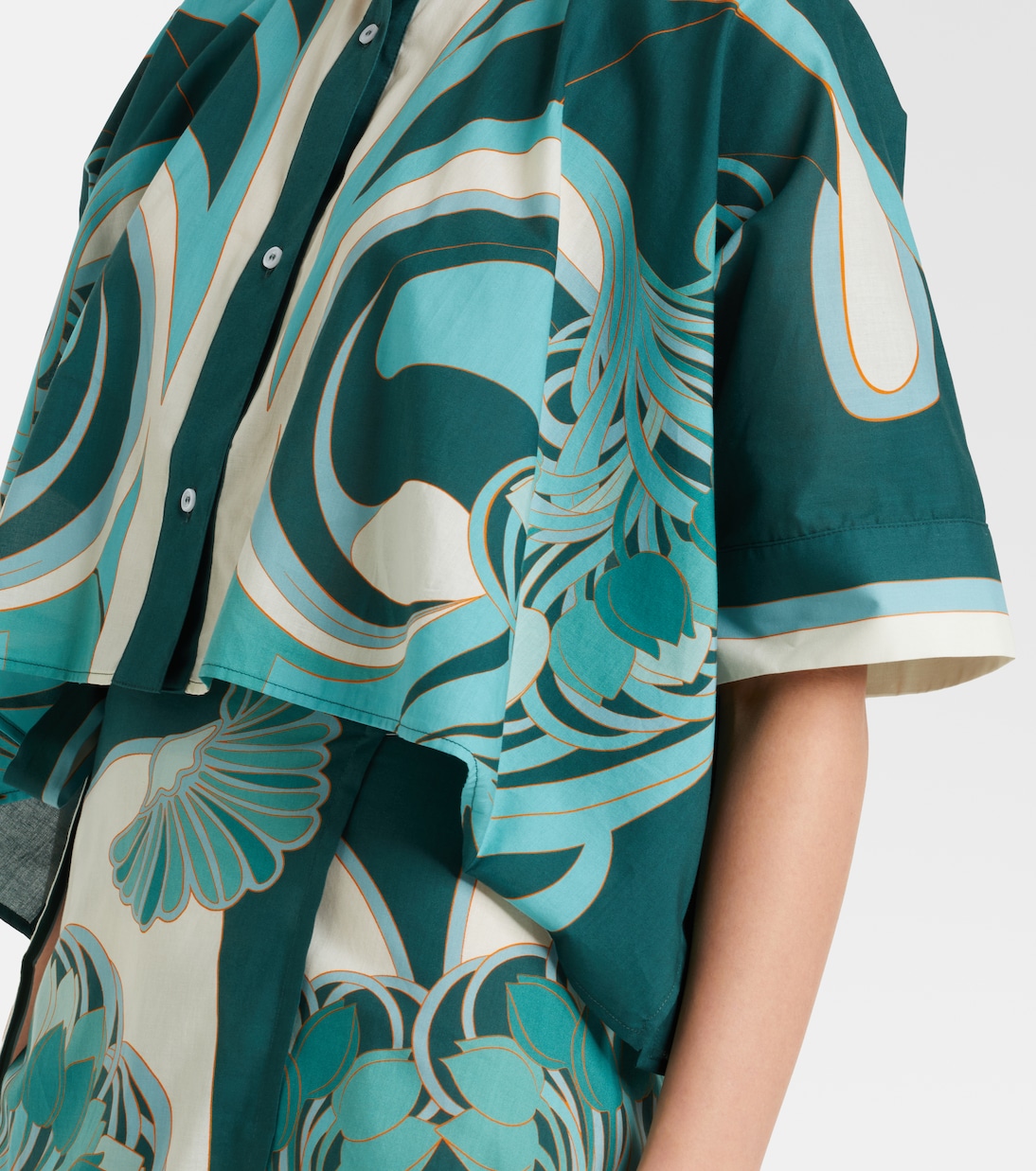 Chemise courte en coton imprimée | La DoubleJ