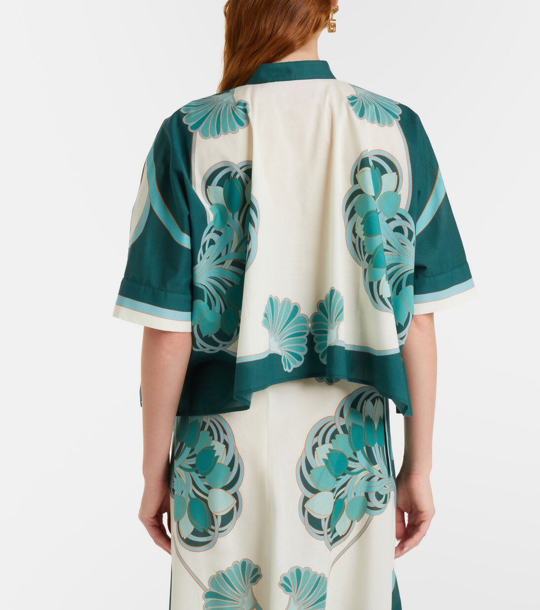 Chemise courte en coton imprimée | La DoubleJ