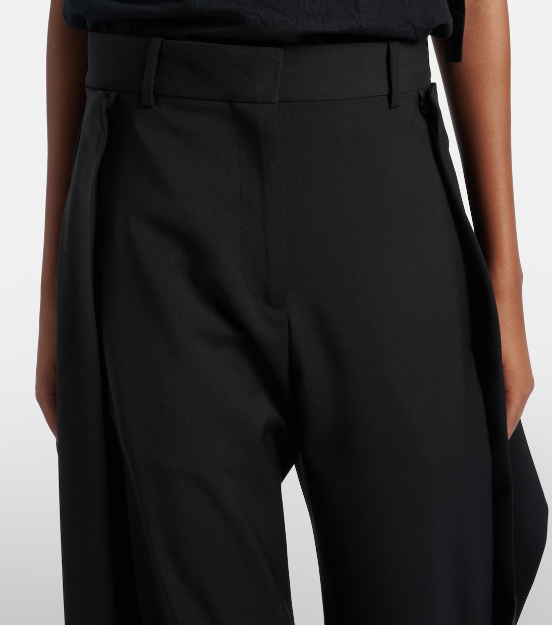Draped wool wide-leg pants | Loewe