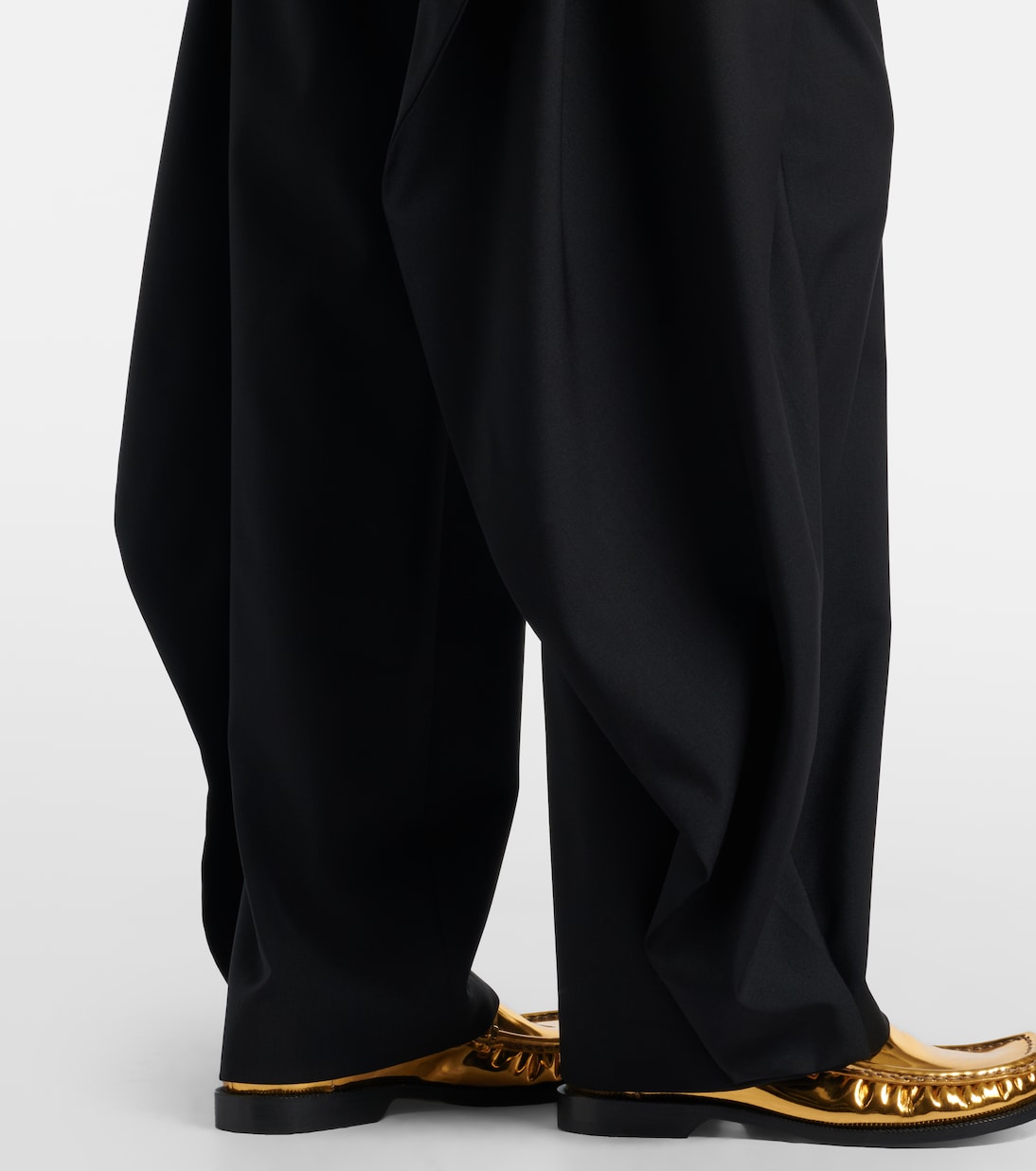 Draped wool wide-leg pants | Loewe