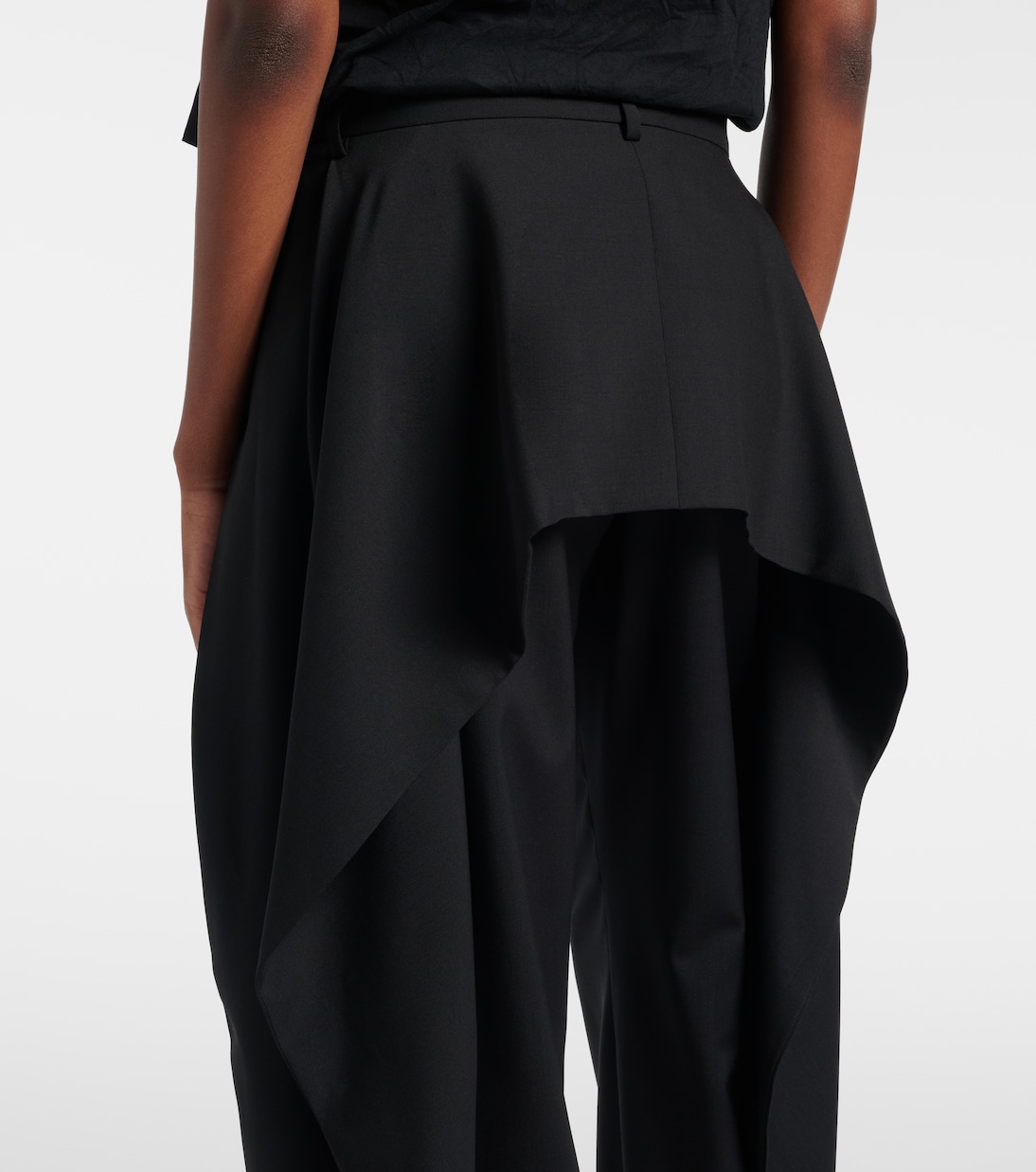 Draped wool wide-leg pants | Loewe