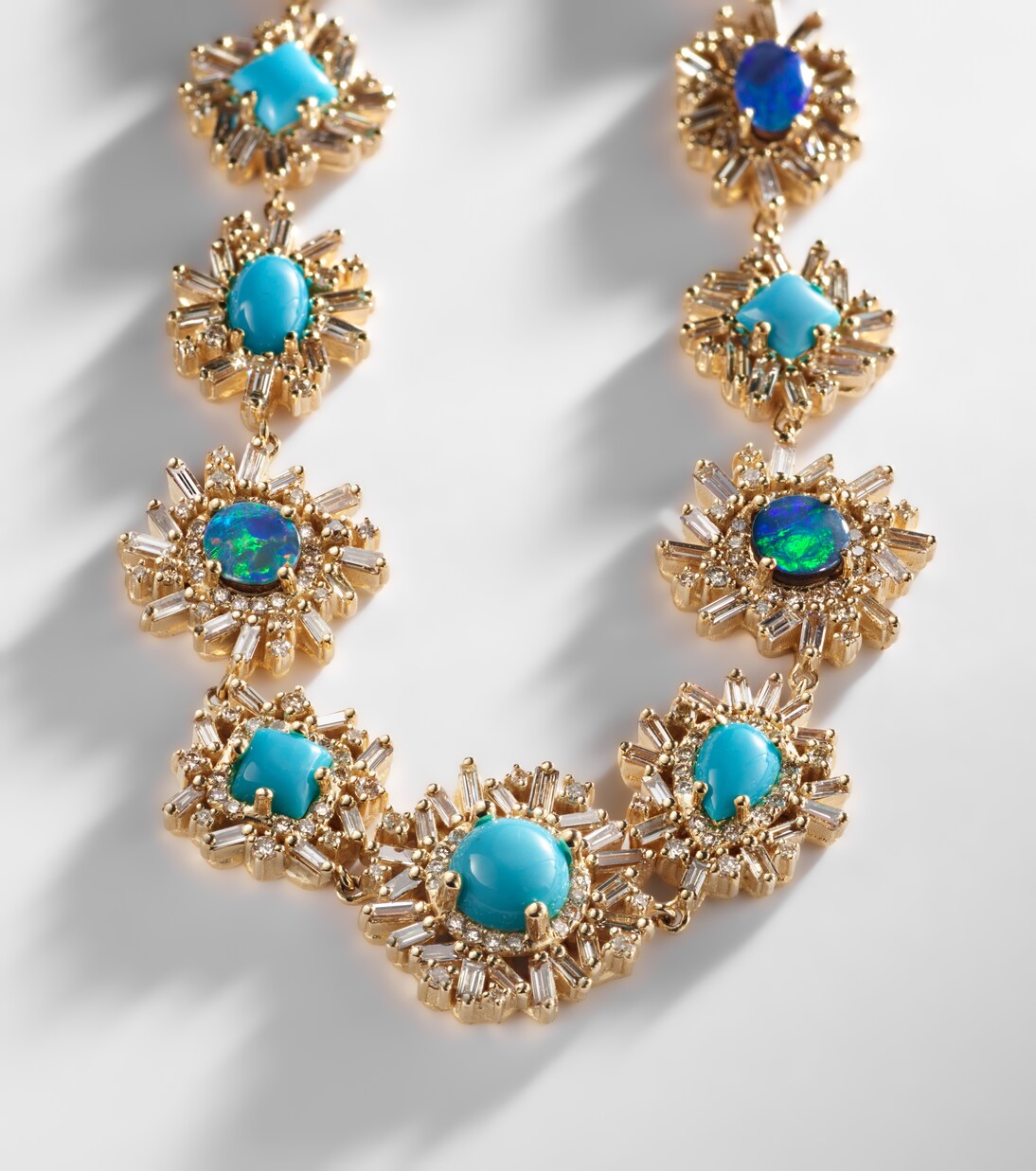 18kt yellow gold (750/1000) bracelet with gemstones | Suzanne Kalan