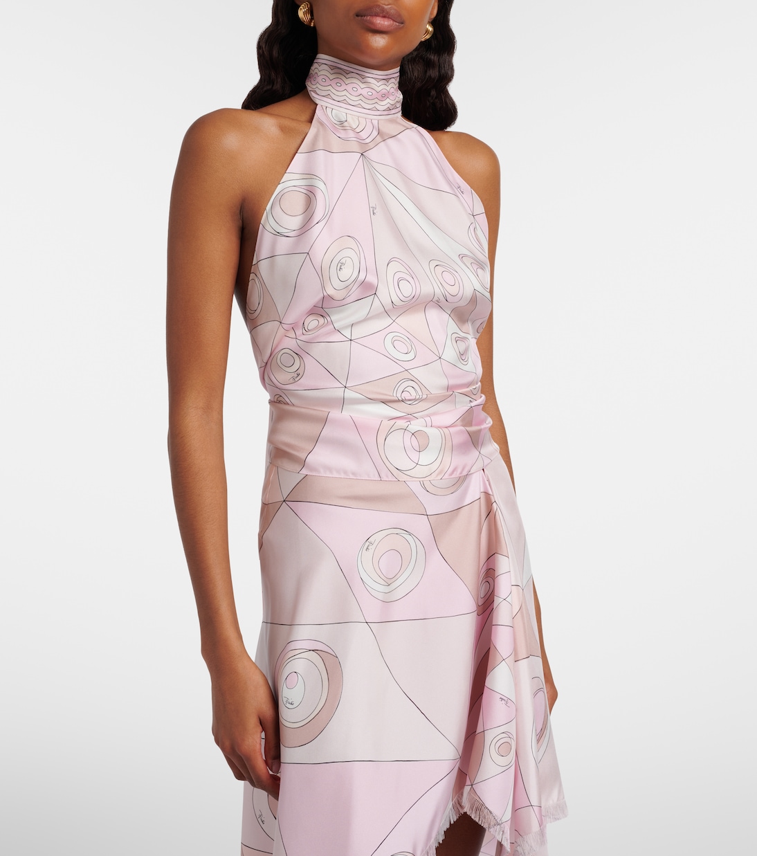 Occhi silk twill top | Pucci