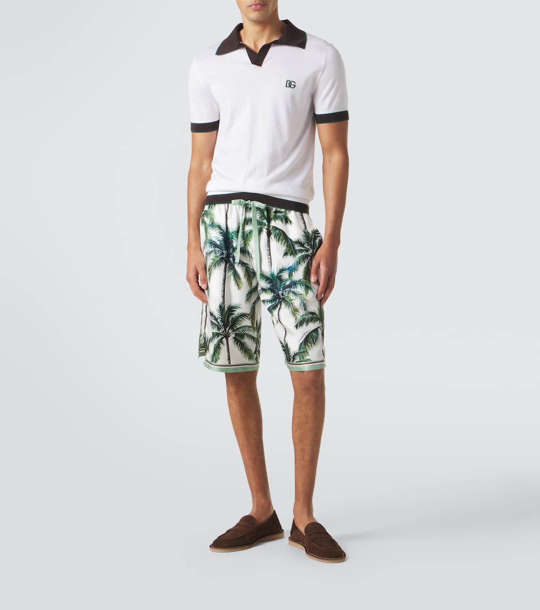 DG wool and silk polo shirt | Dolce&Gabbana