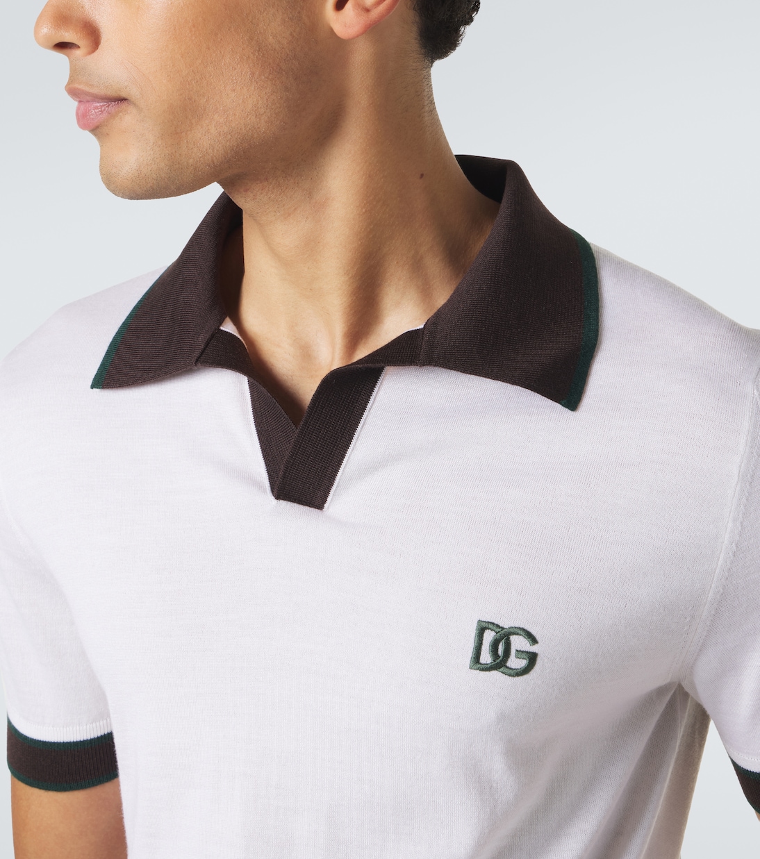 DG wool and silk polo shirt | Dolce&Gabbana
