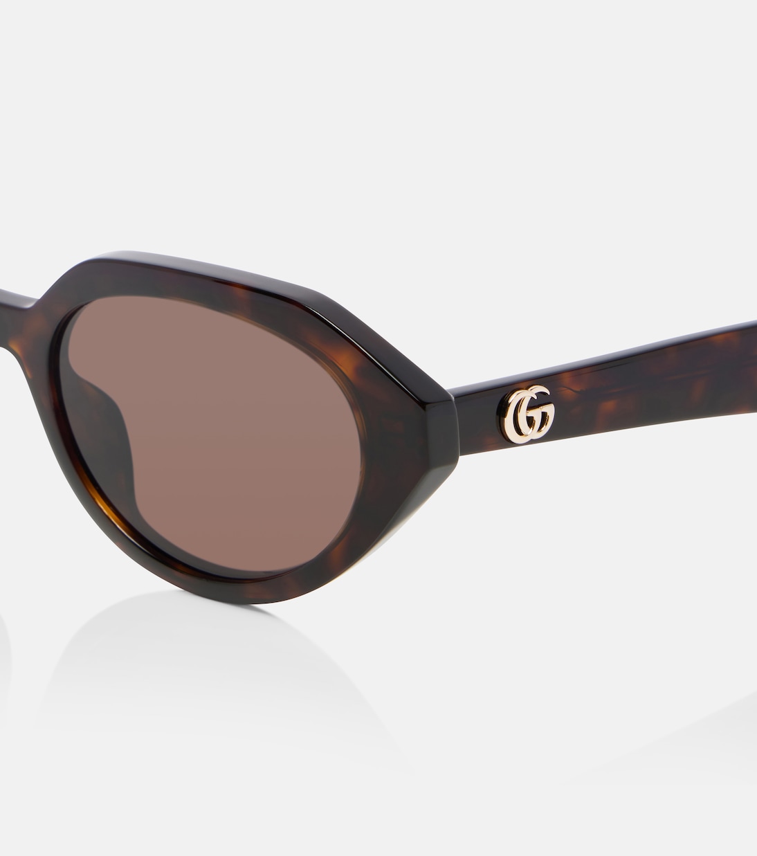 Ovale Sonnenbrille Double G | Gucci