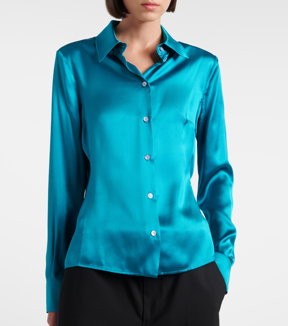 Camicia in raso di seta | Gucci