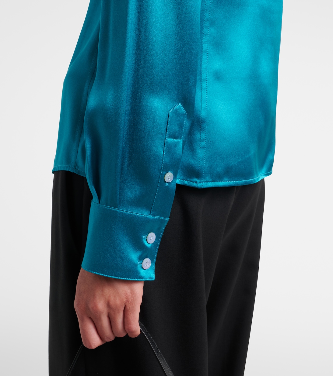 Camicia in raso di seta | Gucci