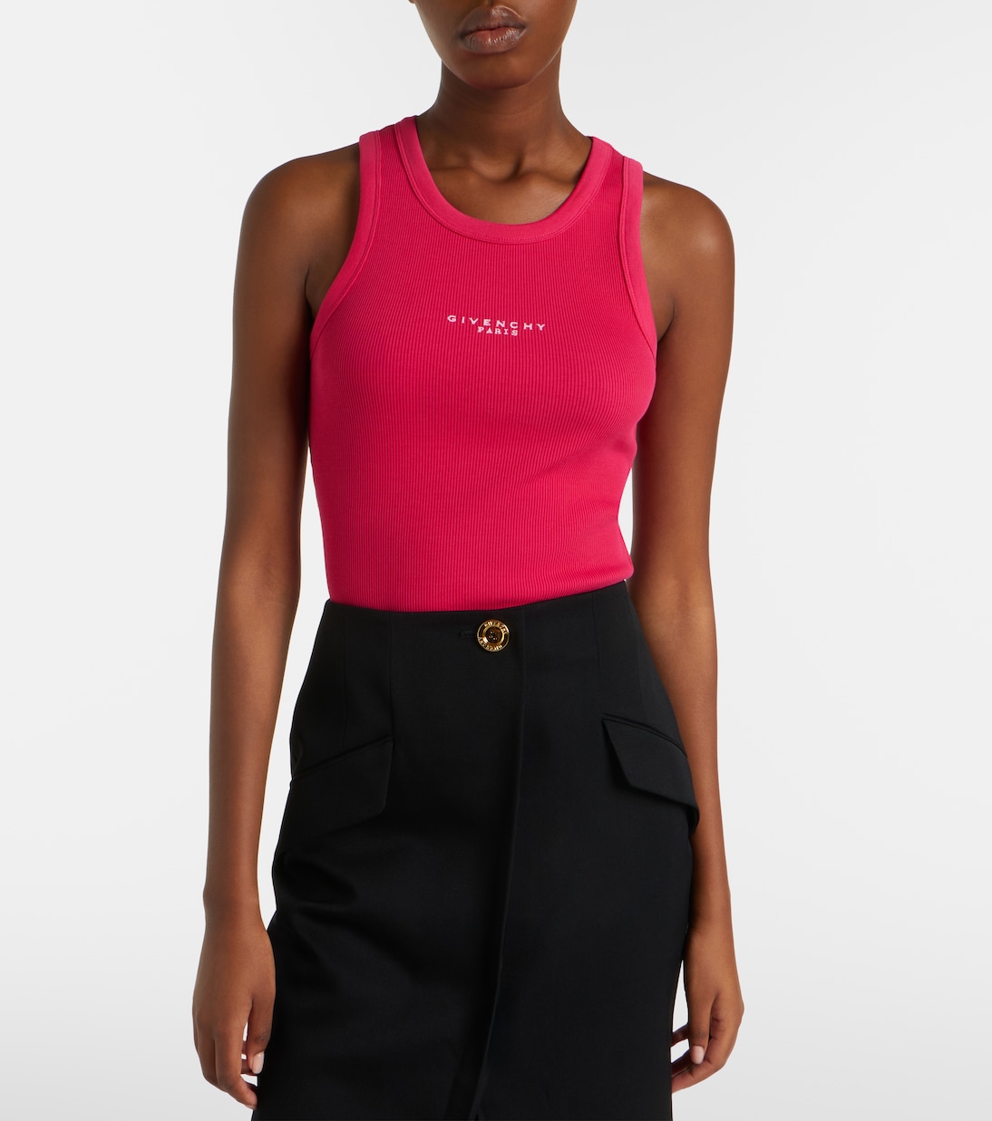 Logo printed cotton top | Givenchy