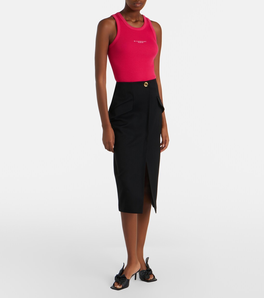 Logo printed cotton top | Givenchy