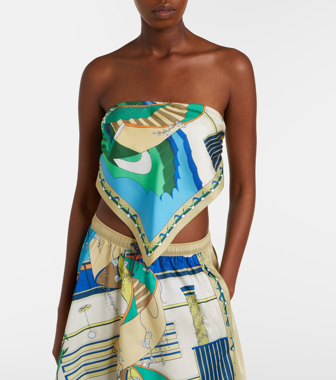 Bedrucktes Top aus Seide | Tory Burch
