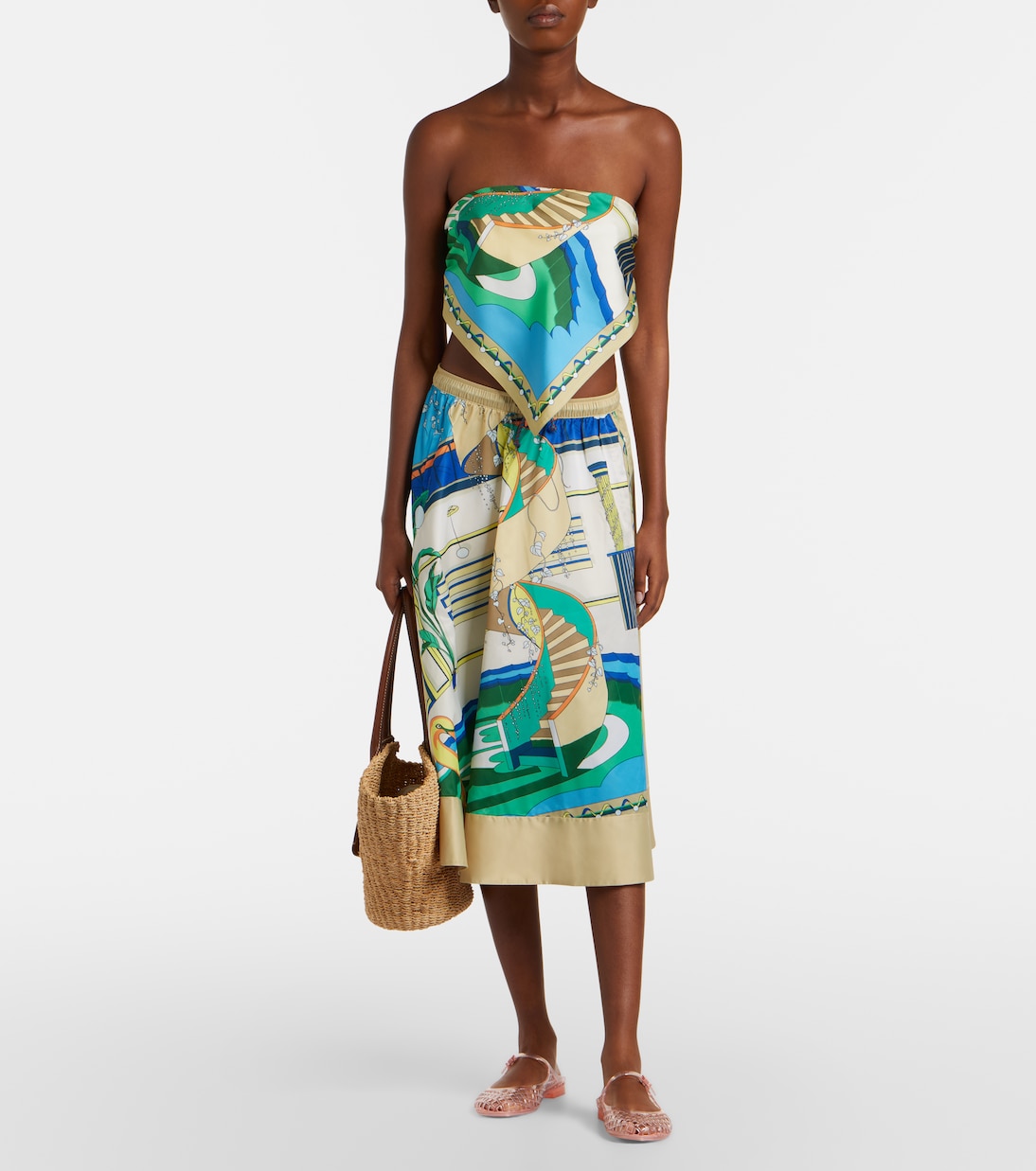 Bedrucktes Top aus Seide | Tory Burch