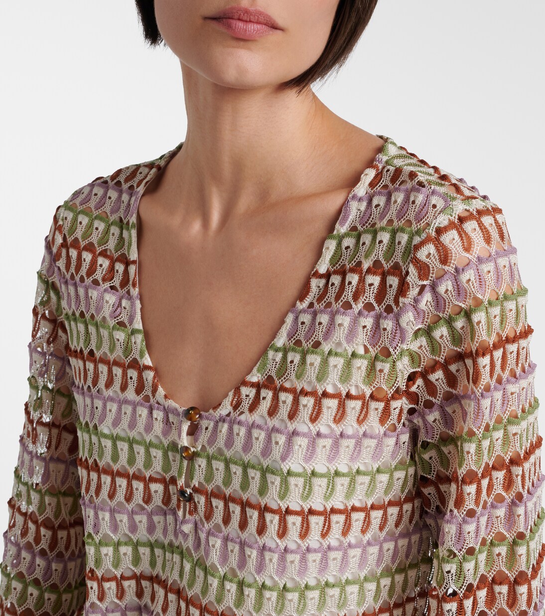 Novien crochet minidress | Veronica Beard