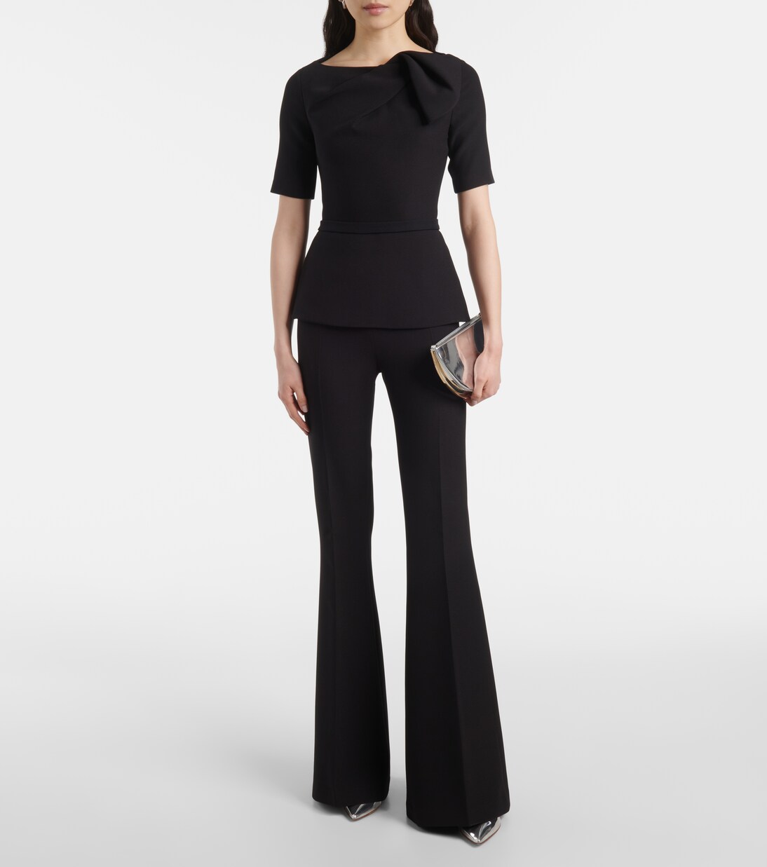 Halluana high-rise flared pants | Safiyaa