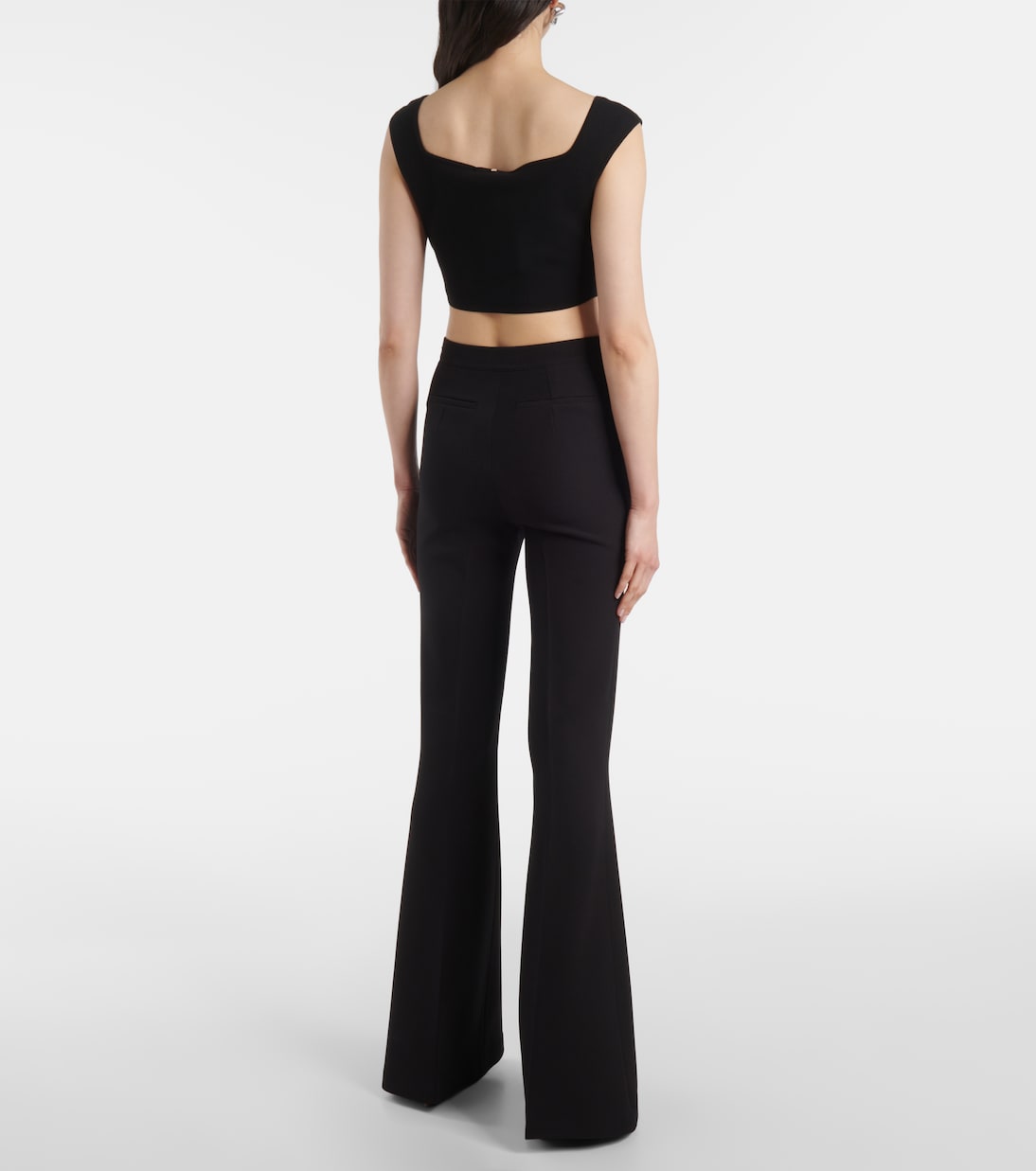 Halluana high-rise flared pants | Safiyaa