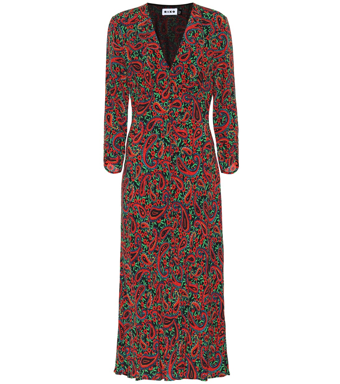 Katie printed crêpe midi dress | Rixo