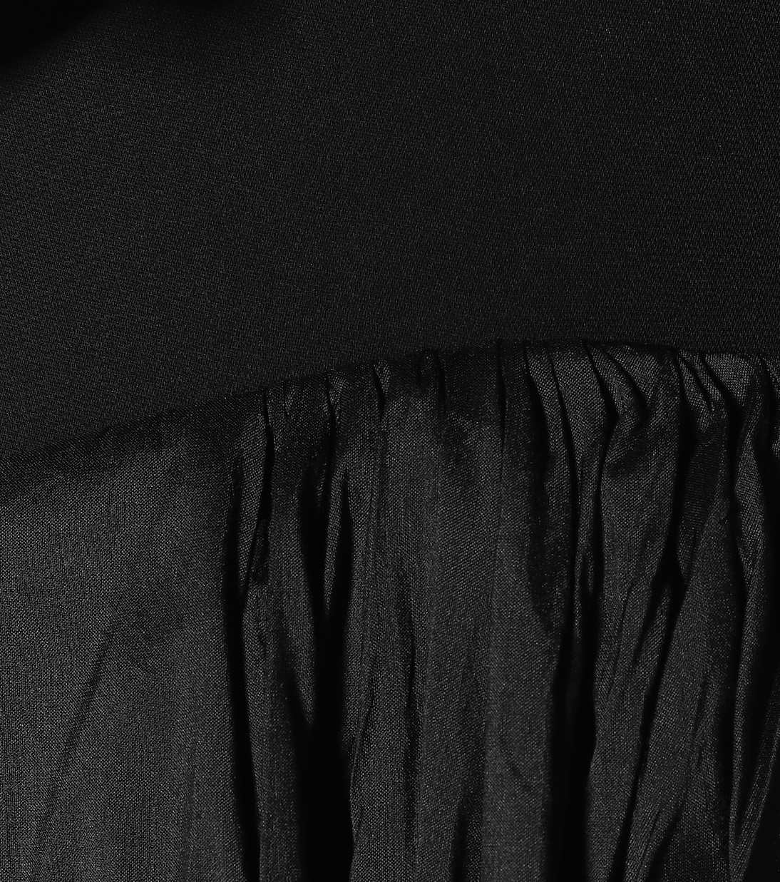 Robe midi Attentive Ruffle en crêpe et soie asymétrique | Maticevski