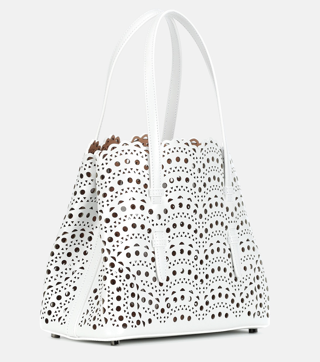 Le Mina 25 Vienne Wave leather tote bag | Alaïa