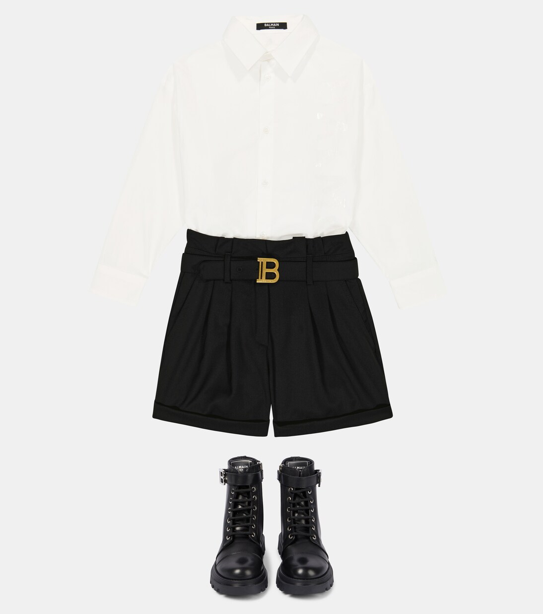 Wool shorts | Balmain Kids