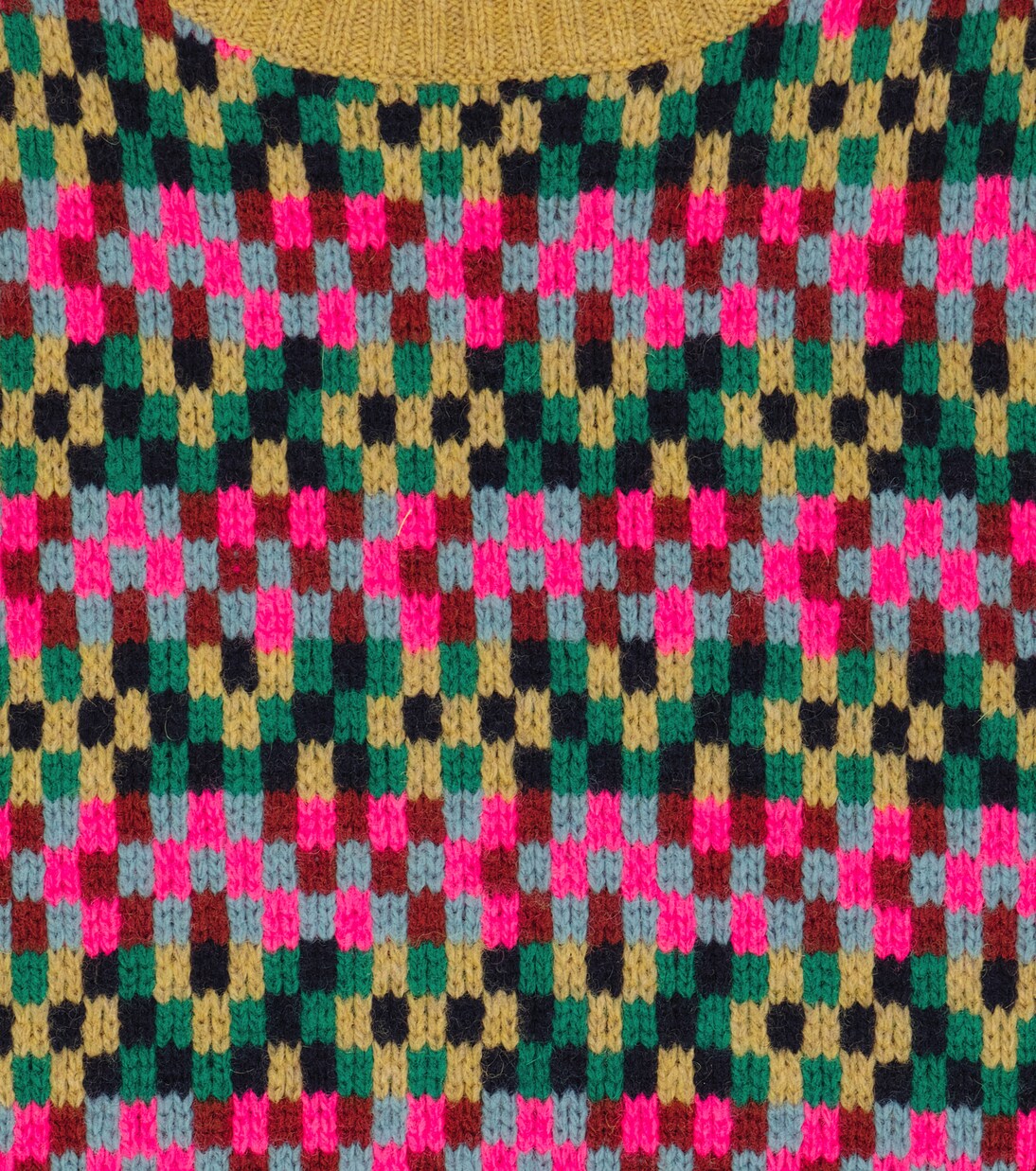 Maple intarsia wool-blend vest | Caramel