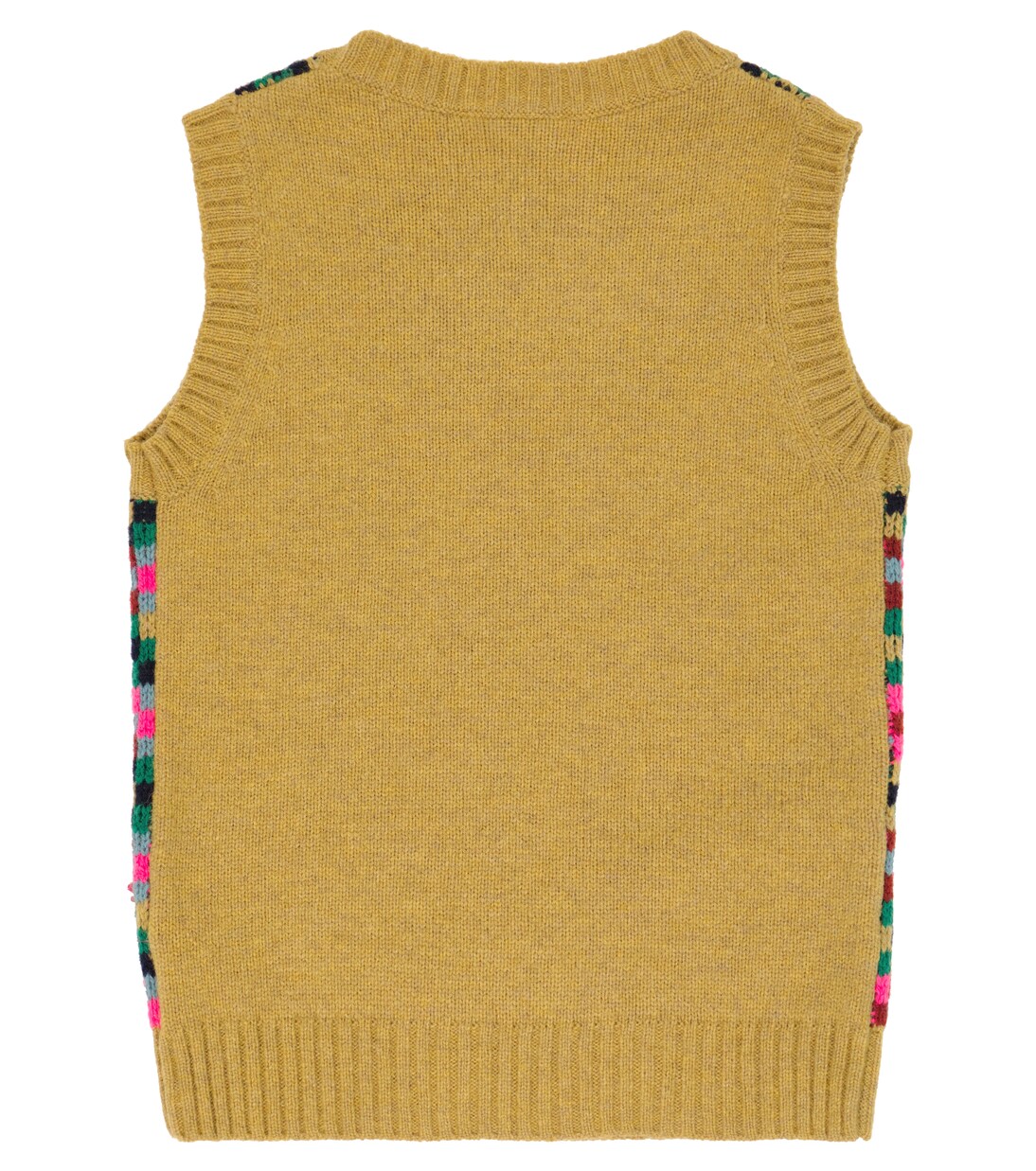 Maple intarsia wool-blend vest | Caramel