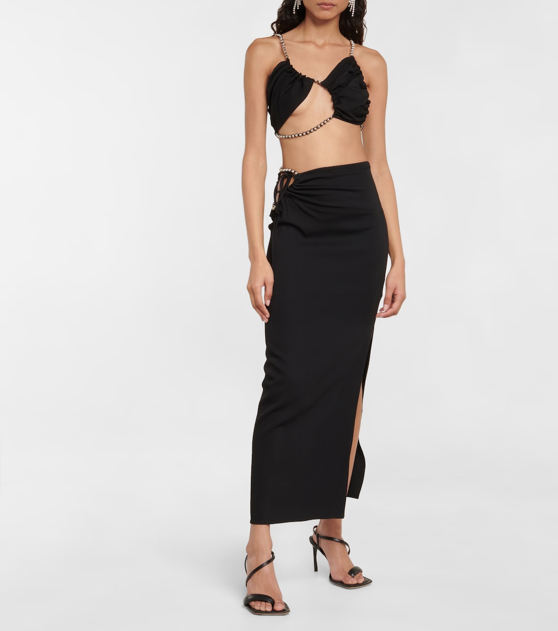 임벨리시드 컷아웃 맥시 스커트 | Christopher Esber