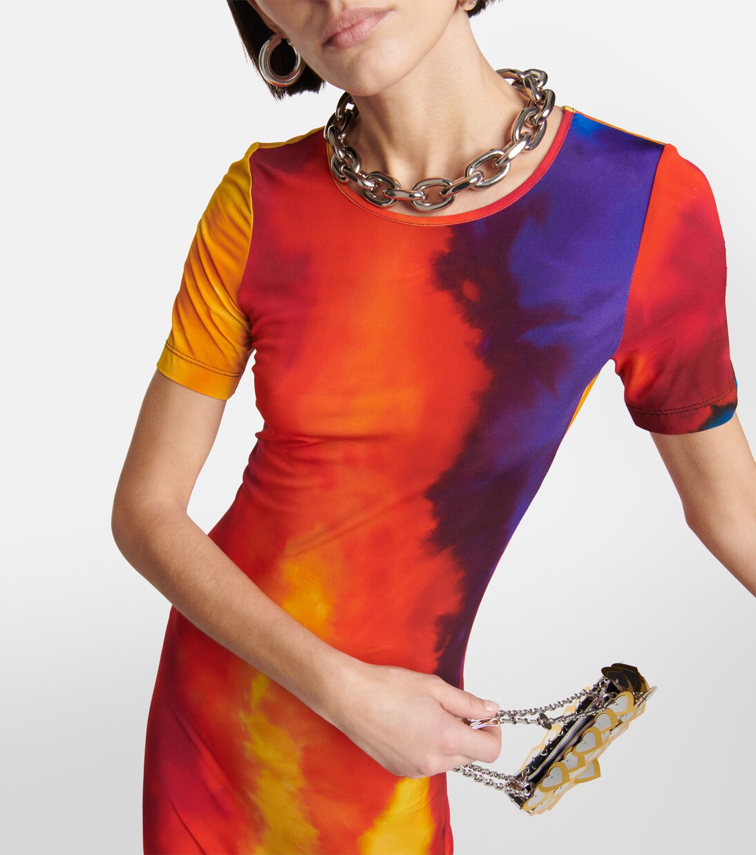 Vestido largo multicolor | Rabanne