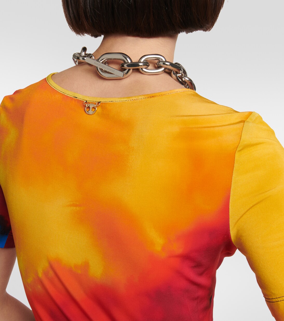 Vestido largo multicolor | Rabanne