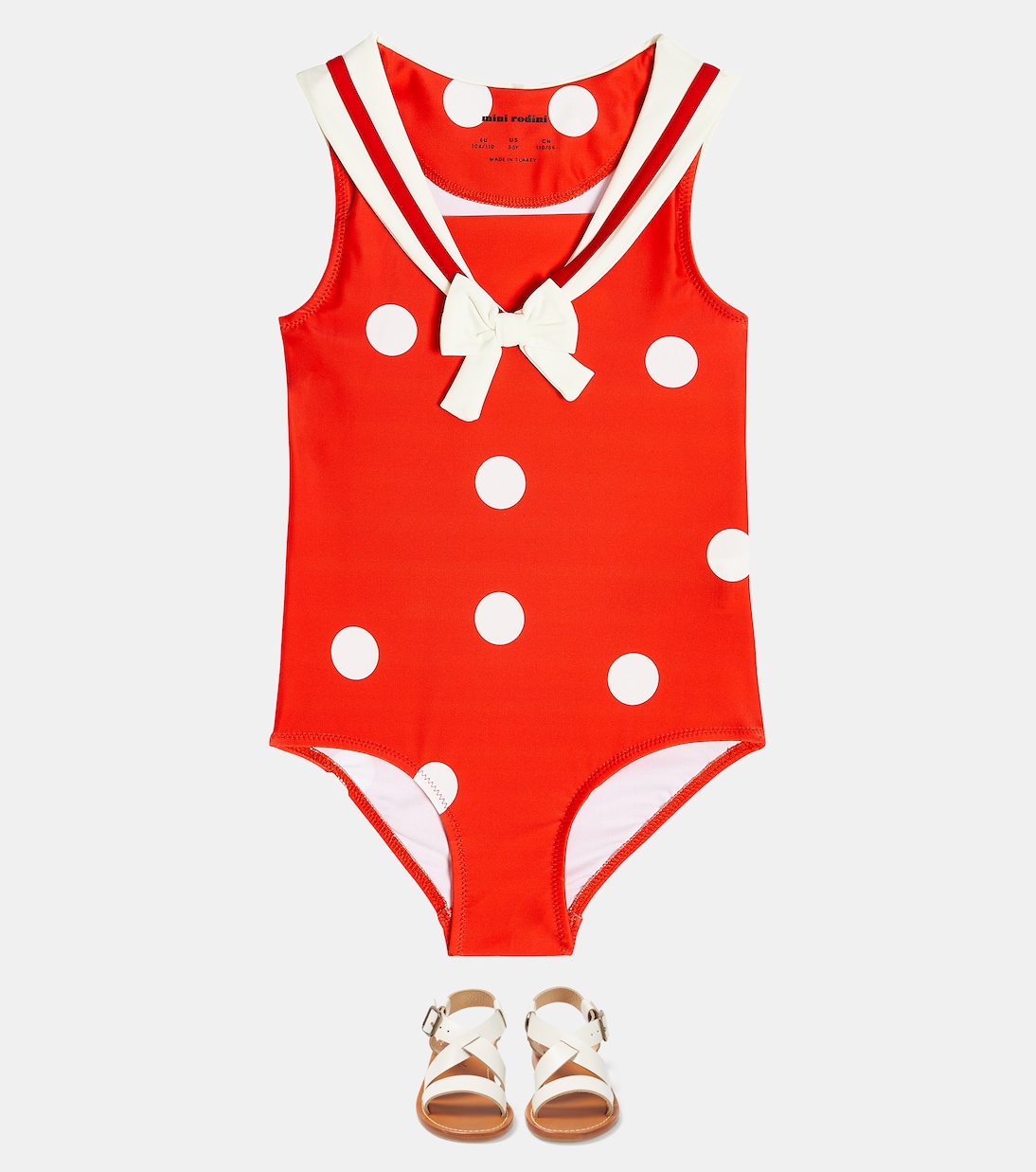 Sailor polka dot swimsuit | Mini Rodini