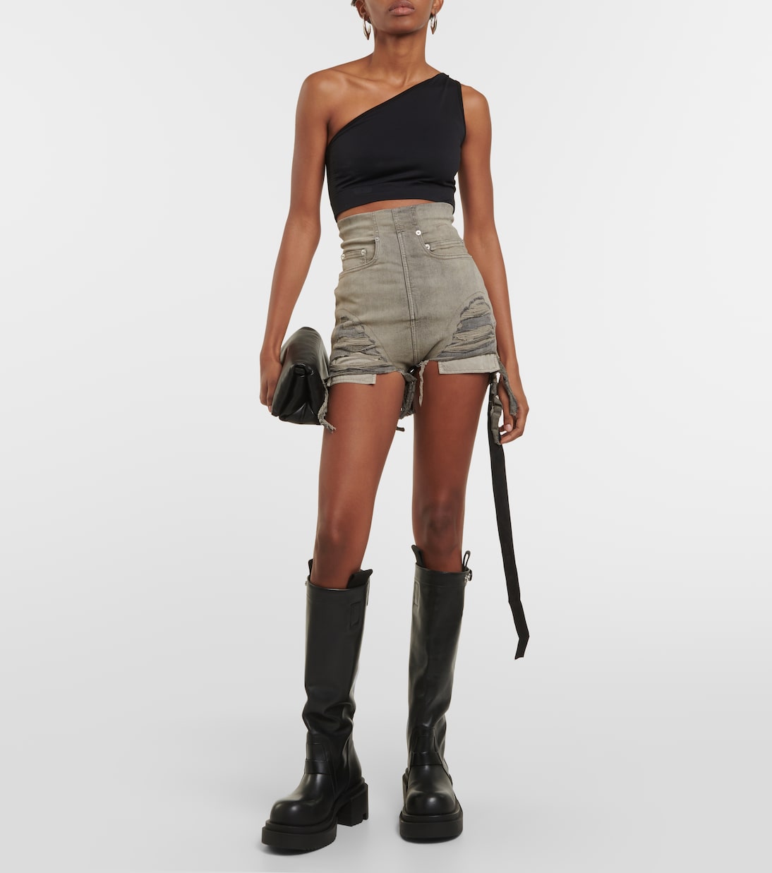 DRKSHDW High-Rise-Jeansshorts | Rick Owens