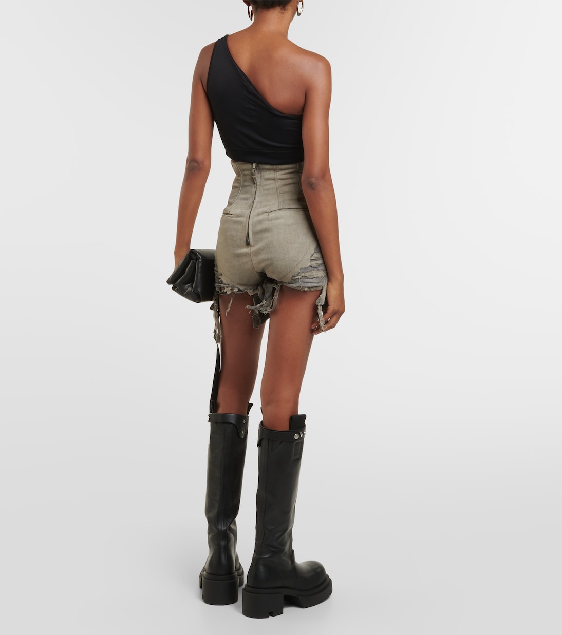 DRKSHDW High-Rise-Jeansshorts | Rick Owens