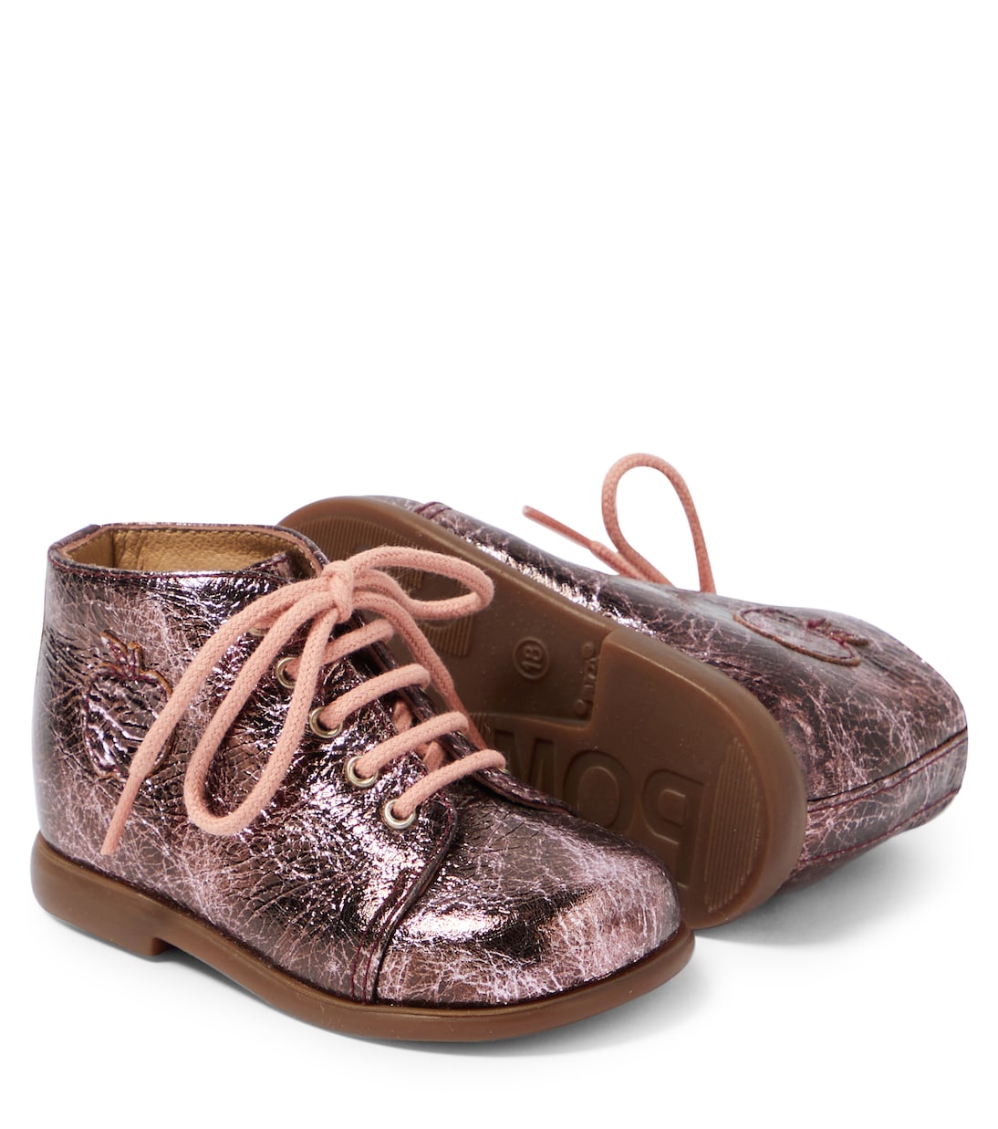 Baby Stand Up leather booties | Pom d'Api