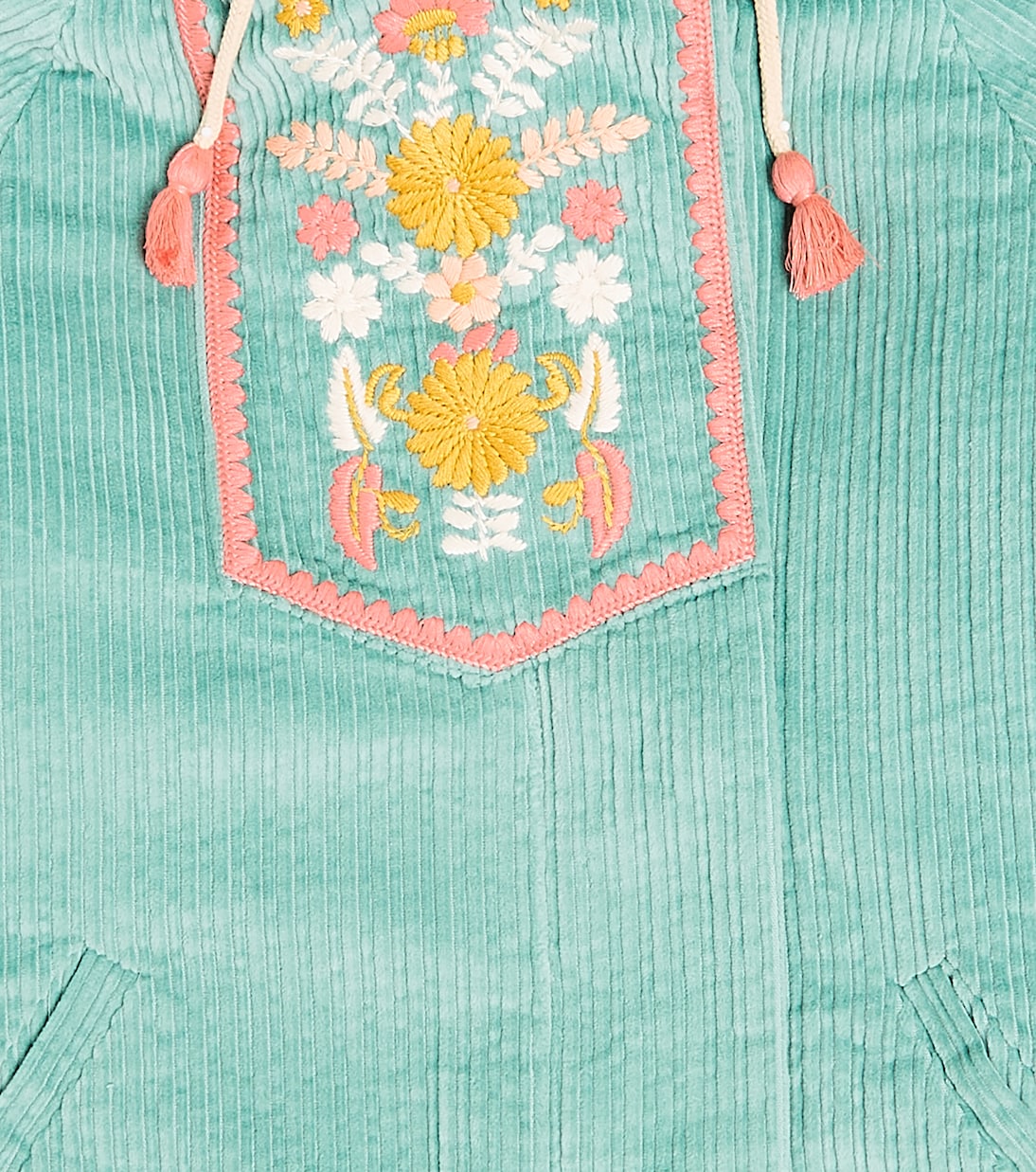 Bacani embroidered cotton corduroy coat | Louise Misha