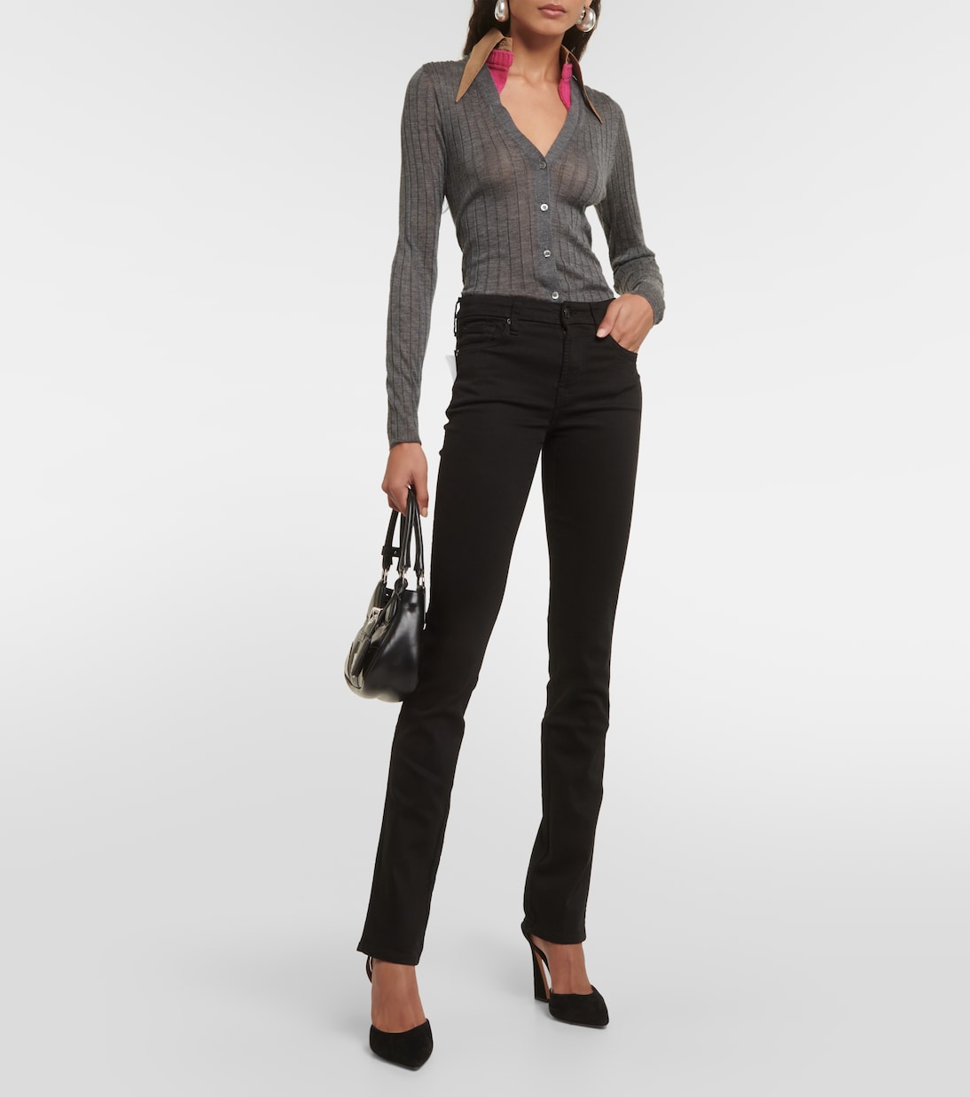 High-Rise Straight Jeans | 7 For All Mankind