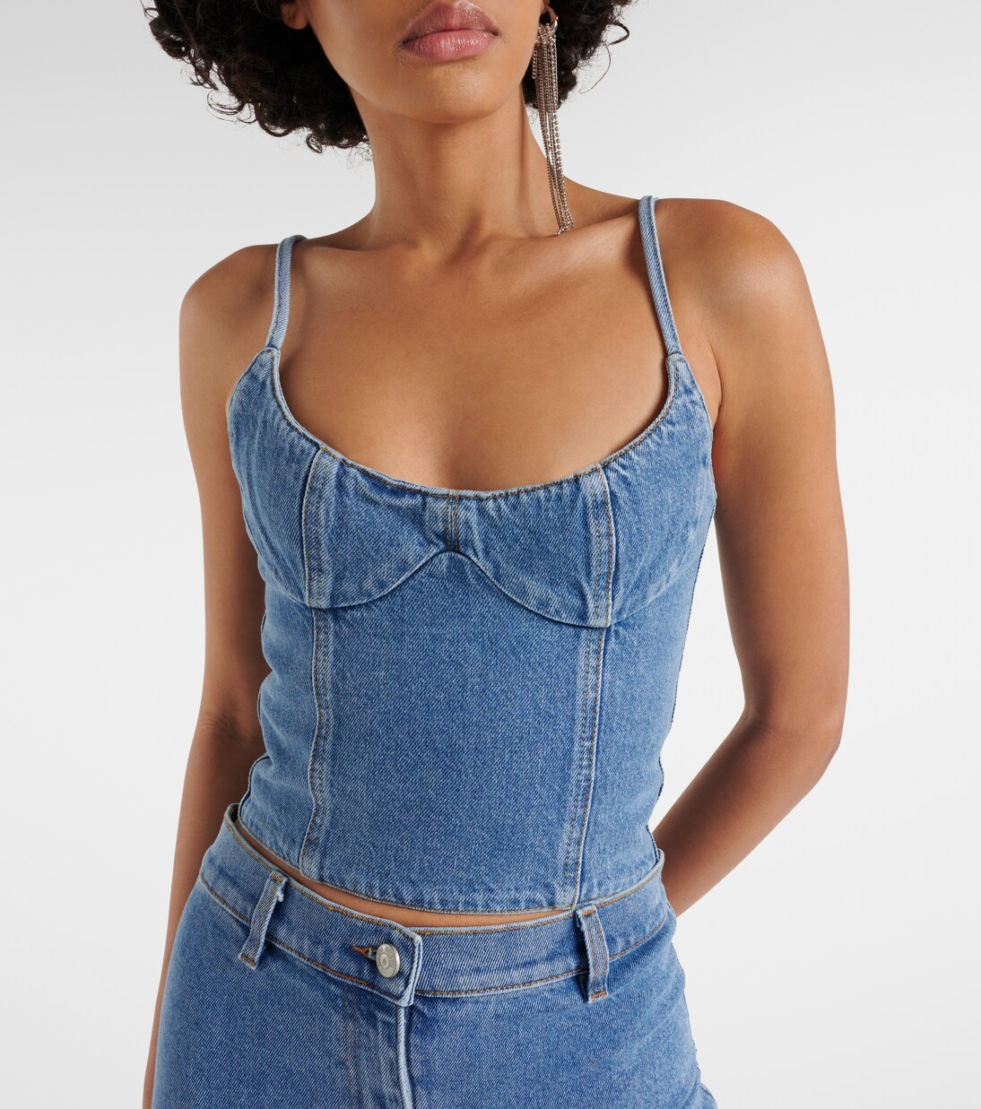 Denim bustier | Magda Butrym