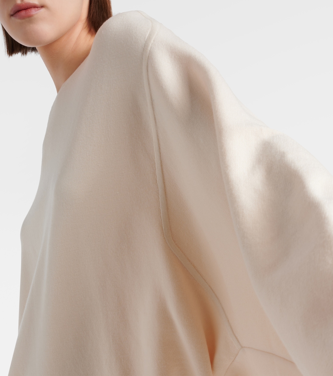 Pull oversize en laine et coton mélangés | Fforme