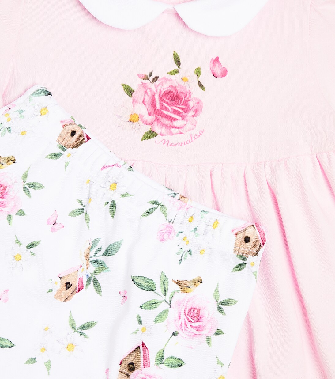 Baby floral top and footed pants set | Monnalisa