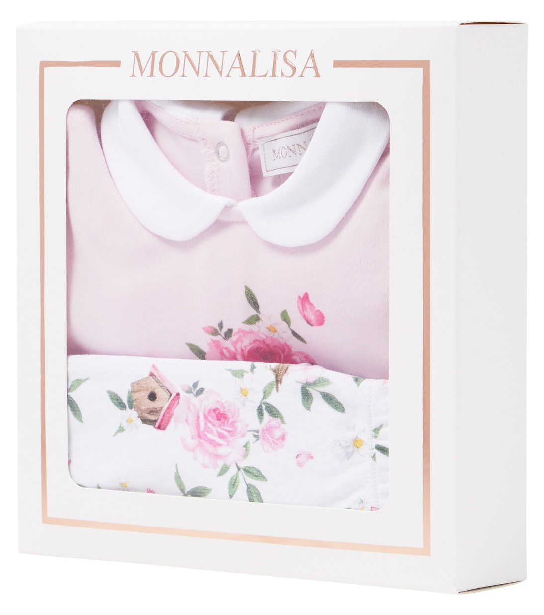 Baby floral top and footed pants set | Monnalisa