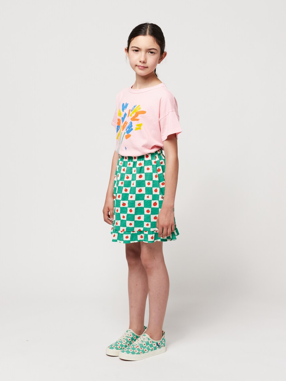 Printed gathered cotton skirt | Bobo Choses